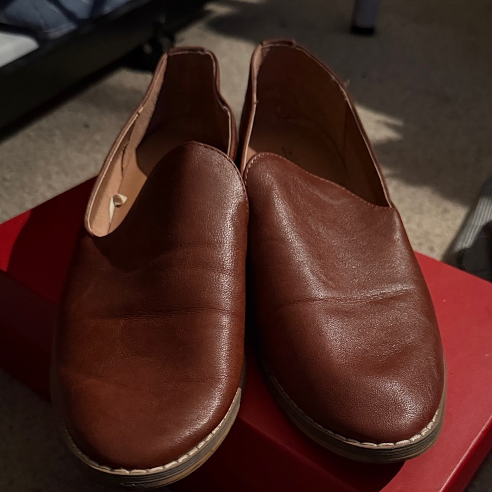Indigo Tan Slip-On Loafers